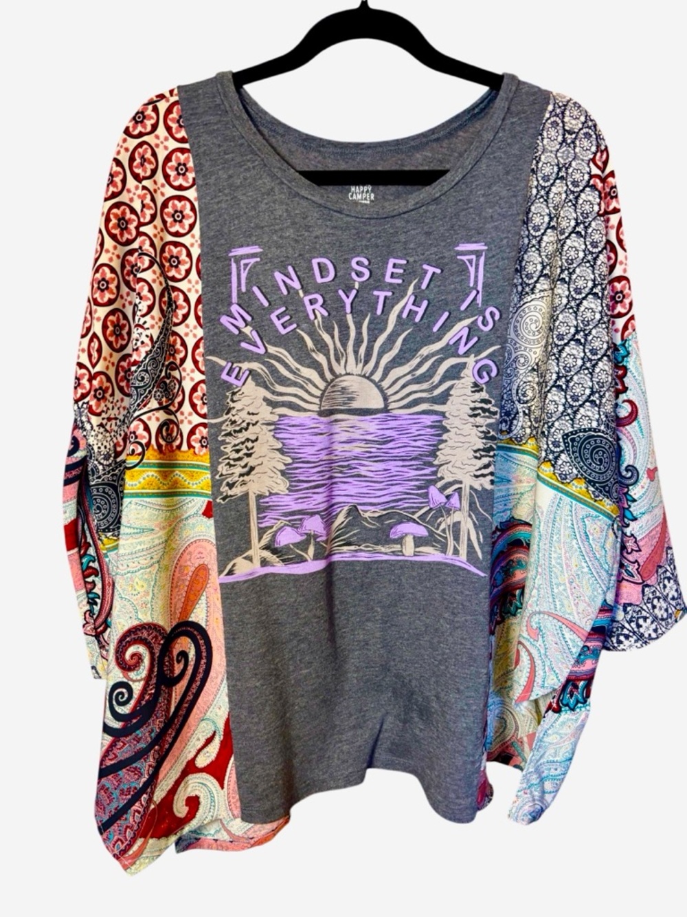 Graphic 'Mindset is Everything' Boho Rocktop